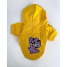 Bonanza Purple Icecream Kedi Kapşonlu Sweatshirt, Hoodie Kedi Kazağı, Kedi Kıyafeti