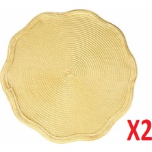 Porland Priya Sarı Amerikan Servis 38CM 2'li 04STY007367