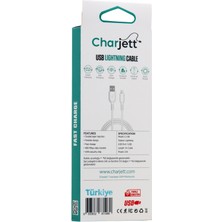 Charjett 2.4A Lightning Veri Aktarımı ve Şarj Için USB Kablo 1 Metre