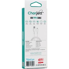 Charjett 2.4A Type-C Veri Aktarımı ve Şarj Için USB Kablo 1 Metre