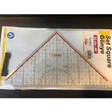 Ark Geoder 32 cm Gönye Geometrik Açılı 1.Kalite Şeffaf Renkli Kırtasiye Ürünü