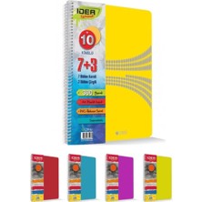 Zersan U4 8 + 4 Bölü ml ü 300 Yaprak A4 Sipralli Ayraçlı Defter 8 Kareli 4 Çizgili Çoklu Defter