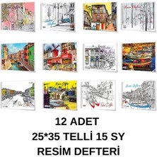 Çınar Dizayn Orta Boy Resim Defteri 12 Adet