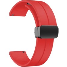 Basias Amazfit Gts 3 / Amazfit Gts 4 Mini / Amazfit Gtr Mini Uyumlu Silikon Mıknatıslı Kordon Kayış (20MM)