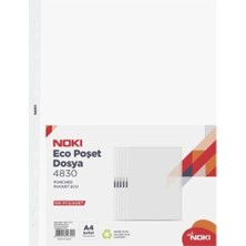 Noki Poşet Dosya Eco 200'LÜ 4830 ECO Her Pakette 100 Adet Delikli Poşet Dosya Sınıfında Birinci Kalite