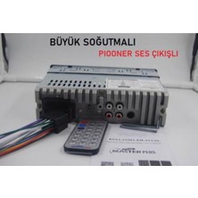 Cadde Outlet Jp.91 Çift USB Girişli Bluetooth Oto Teyp Araba Teybi Radyo USB Sd Aux Teyp Amfi Çıkışlı 4X60 Watt 5955