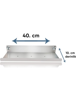 Bermega Inox, Ömürlük Banyo Düzenleyici Takımı, 3 Parça, Banyo Aksesuar, Raf, Selpaklık, Havluluk