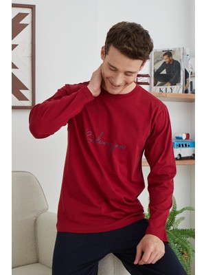 Kly Pijama Kly 6005 Sıfır Yaka Orta Kalın Pijama Takım