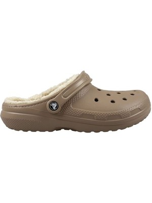 Crocs Classic Lined Unisex Kahverengi Yünlü Günlük Terlik 203591