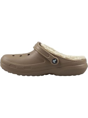 Crocs Classic Lined Unisex Kahverengi Yünlü Günlük Terlik 203591