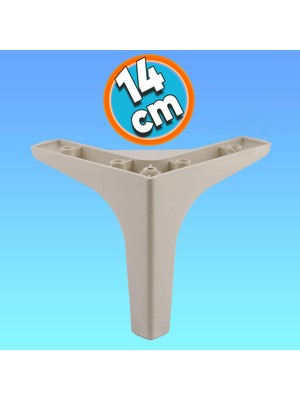 Nzb Mobilya Kanepe Sehpa Tv Ünitesi Koltuk Ayağı 14 cm Krem Baza Ayak
