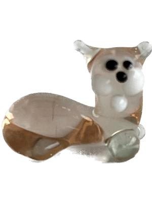 Hasyılmaz El Yapımı Mini Murano Cam Kedi Biblo A112-05