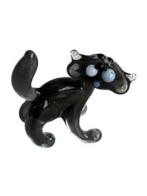 Hasyılmaz El Yapımı Mini Murano Cam Kedi Biblo A115-04