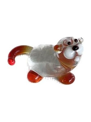 Hasyılmaz El Yapımı Mini Murano Cam Sincap Biblo A115-06