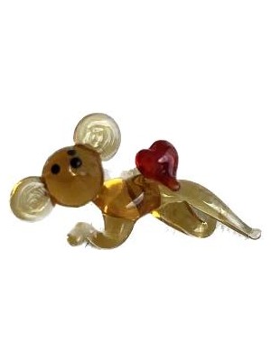 Hasyılmaz El Yapımı Mini Murano Cam Fare Biblo A115-02