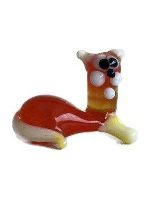 Hasyılmaz El Yapımı Mini Murano Cam Kedi Biblo A113-05