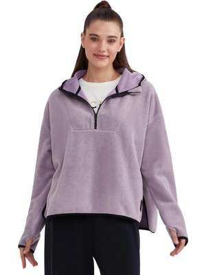 Skechers S232297 W Outdoor Fleece Half Zip Sherpa Kadın Sweatshirt