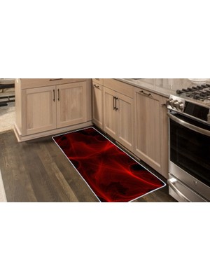 Colorix Kaymaz Deri Taban Tezgah Önü Mutfak Paspası 75X150 cm No: 651