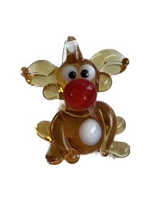 Hasyılmaz El Yapımı Mini Murano Cam Domuz Biblo A132-01