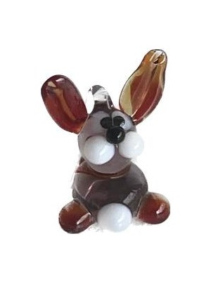 Hasyılmaz El Yapımı Mini Murano Cam Tavşan Biblo A129-04