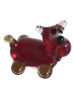 Hasyılmaz El Yapımı Mini Murano Cam Köepk Biblo A126-04