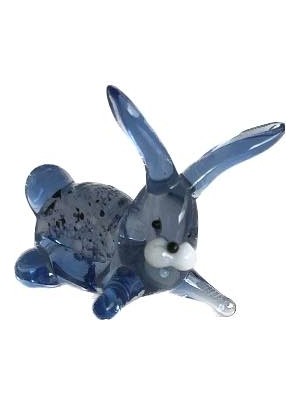 Hasyılmaz El Yapımı Mini Murano Cam Tavşan Biblo A128-02