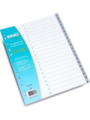 Exxo 1-20 Rakamlı Separatör Ts 120