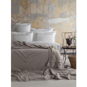 Apricitas Home Moneda Triko Çift Kişilik Yatak Örtülü Nevresim Seti