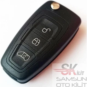 Skilit Samsun Oto Kilit Ford Transit Custom Courier Anahtar Kabı Kumanda Kabı Oto Anahtarlık Logolu