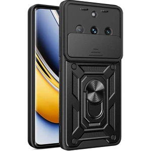 Realme 11 Pro+ Kılıf Yüzüklü Sürgülü Standlı Pars