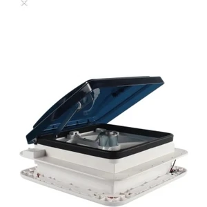 Revex Karavan Tavan Heki 12V 42*42 cm LED Işıklı Çift Yön Fanlı Sineklikli  Karavan Tavan Heki