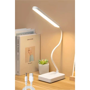 USB Kablolu Çalışan Dokunmatik Dimmer Ayarlı 30 LED Okuma ve Çalışma Işığı Masa Lambası 3 Renk Işık