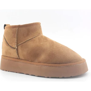 Pierre Cardin 52709 Ug Kısa Süet Kürklü Kadın Bot Taba