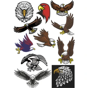Reysa Tasarım Kartal Sticker Set-1 11 Parça Telefon, Tablet, Defter, Laptop Sticker