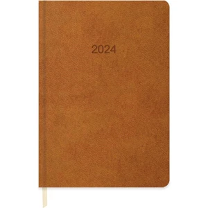 Keskin Color Termo Deri 2024 Günlük Ajanda Taba 16 x 24