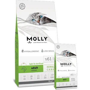 Kısırlaştırılmış Yetişkin Kedi Maması Somonlu 15KG Mollykısırsomon