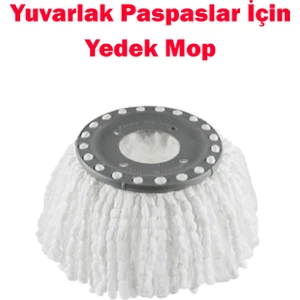Sihirli Mop Döner Başlıklı Mop Yedeği Yedek Paspas 1 Adet