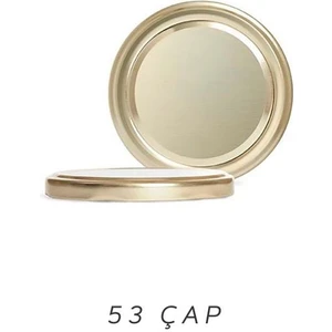 Gold Kapak 53 mm Cam Kavanoz Kapağı 20 Adet Uygun Model 190 cc 244 cc