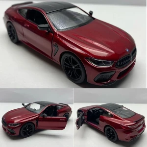 Diecast,metal Model Oyuncak Araba Bmw M8 Çek Bırak Lisanslı 1:36 Ölçek Araba