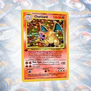 Charizard 1st Edition Base Set Vintage Holo Custom Proxy Pokemon Kartı