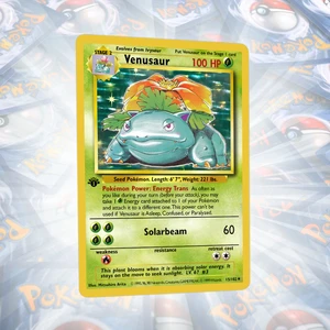 Venusaur 1st Edition Base Set Vintage Holo Custom Proxy Pokemon Kartı