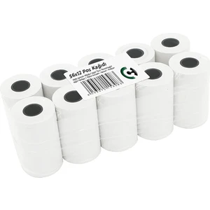 Coly Ambalaj 56 x 12 Termal Pos Rulosu Pos Kağıdı 10'lu Paket