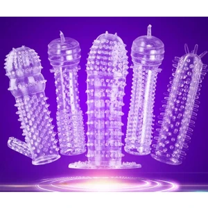Love Glow Boss Sleeve Tırtık Kabartmalı Güçlü Uyarıcı Şeffaf Penis Kılıfı - Type C