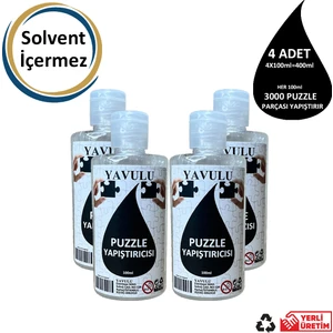 Puzzle Yapıştırıcısı / Puzzle Koruyucusu / Puzzle Tutkalı (Şeffaf) 100 Ml (4 Adet )