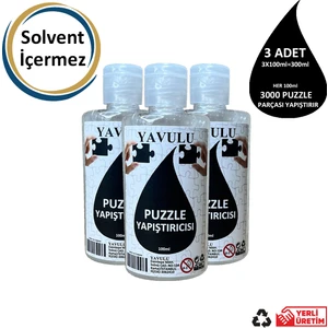 Puzzle Yapıştırıcısı / Puzzle Koruyucusu / Puzzle Tutkalı (Şeffaf) 100 Ml (3 Adet )