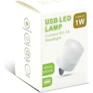 Mini LED USB Uyumlu Gece Lambası Ampül 3lü Set