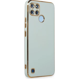 Realme C25Y Kılıf Olive Plated Yeşil