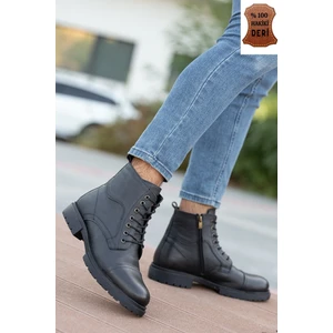 Garantili D4002 Hakiki Deri Soğuk Geçiremez Kışlık Erkek Bot