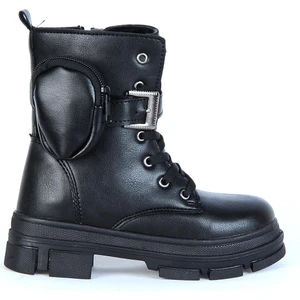 7660 Siyah Nova Kışlık Kız Çocuk Bot