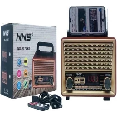 Qoovi NS-2072BT Am/fm/sw/ Bluetooth Nostaljik